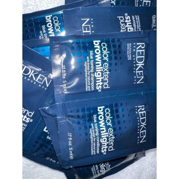 REDKEN Color Extend Brownlights Shampoo conditioner travel sample brown